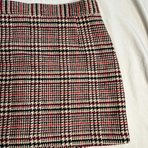 Forever 21 Plaid Flannel Mini Skirt Size 29 Multicolor Short Zip Up - Picture 11 of 12